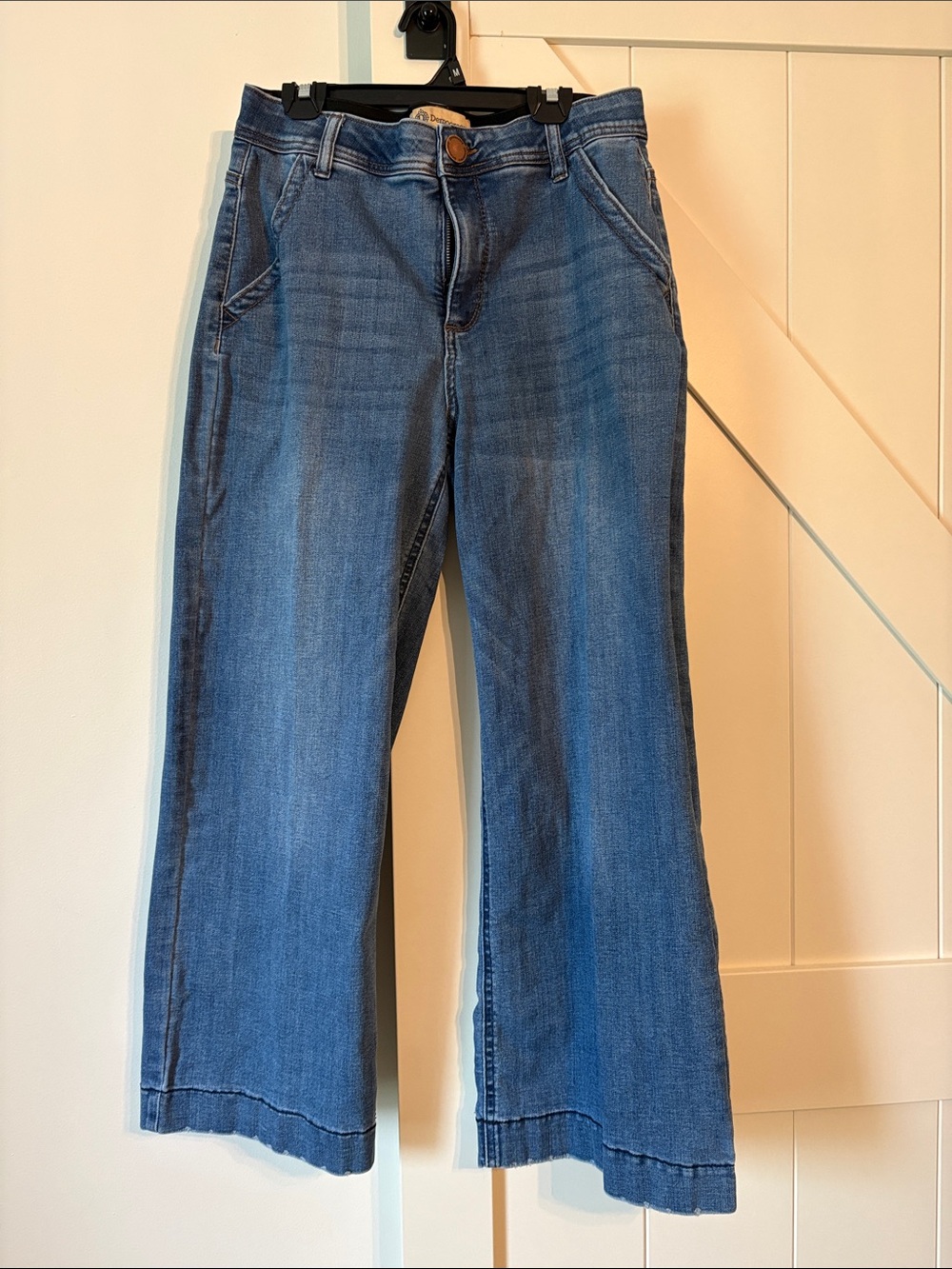 Democracy Blue Wide-Leg Flare Jeans